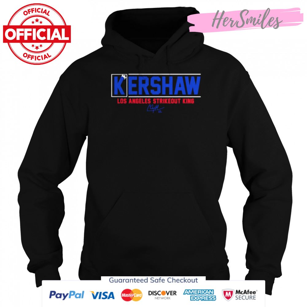 Clayton Kershaw La Strikeout King Los Angeles Dodgers signature shirt Clayton Kershaw La Strikeout King Los Angeles Dodgers signature shirt