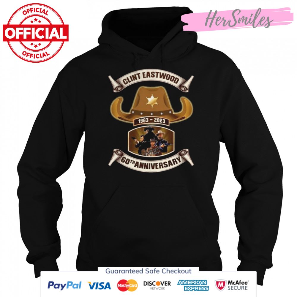 Clint Eastwood 1963 2023 60th anniversary signatures shirt Clint Eastwood 1963 2023 60th anniversary signatures shirt