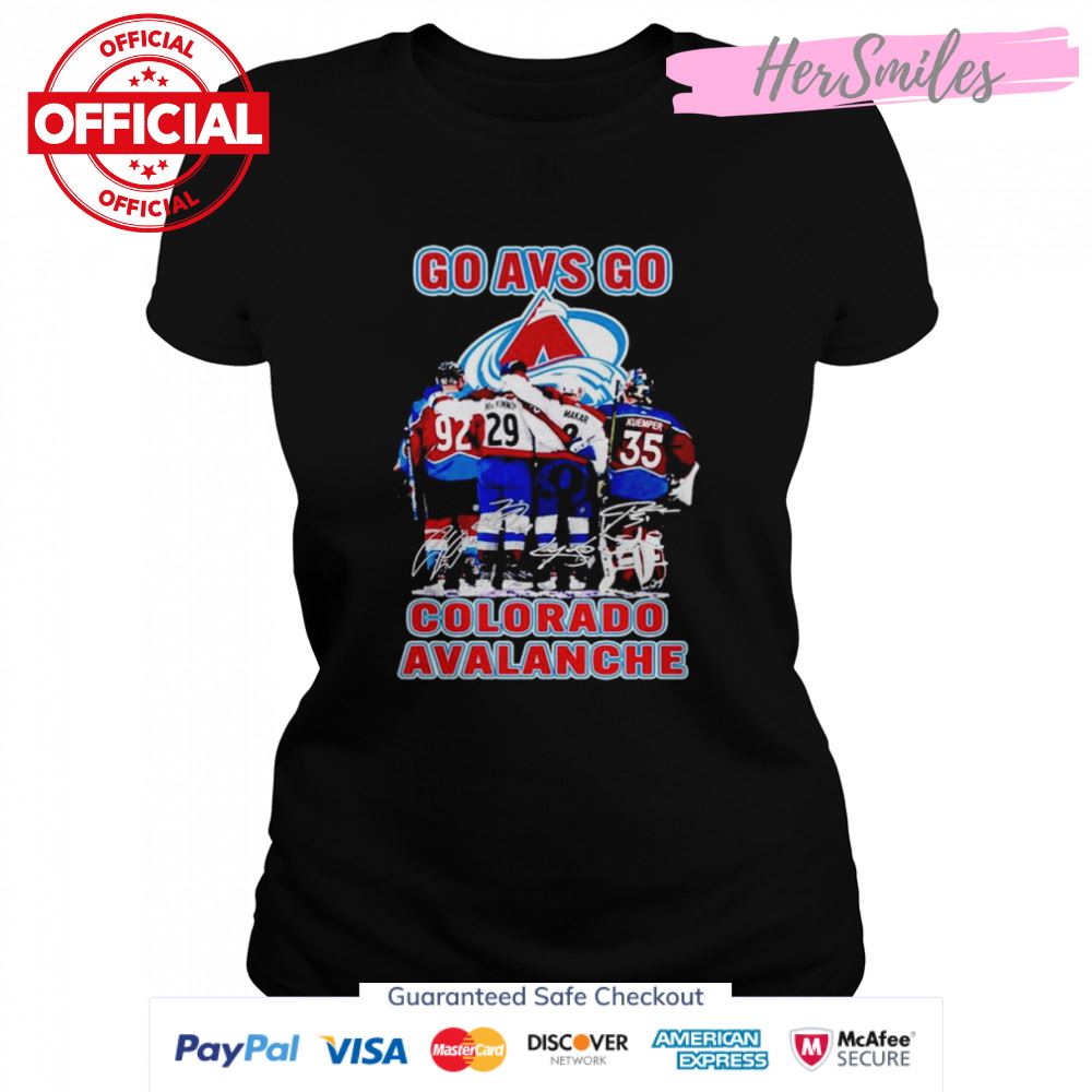 Colorado Avalanche Go AVS Go signatures shirt