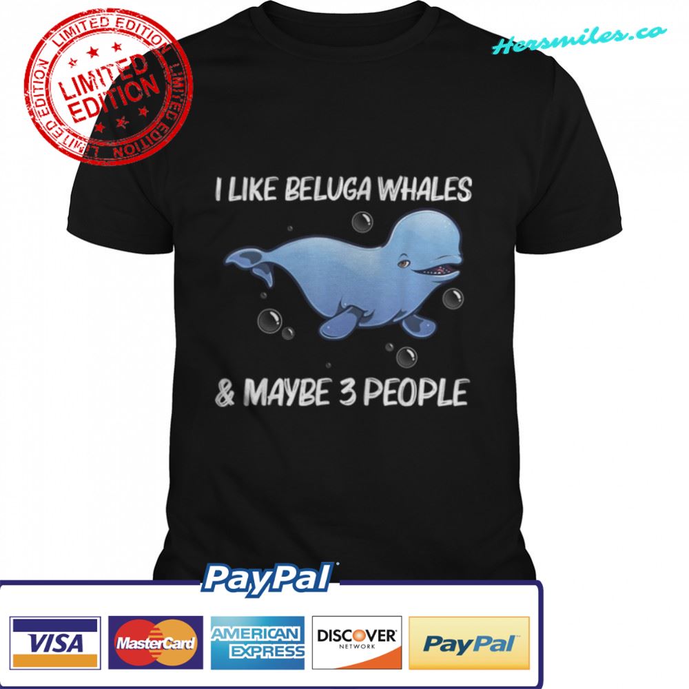 Cool Beluga Whale For Men Women Orca Whales Save The Ocean T-Shirt