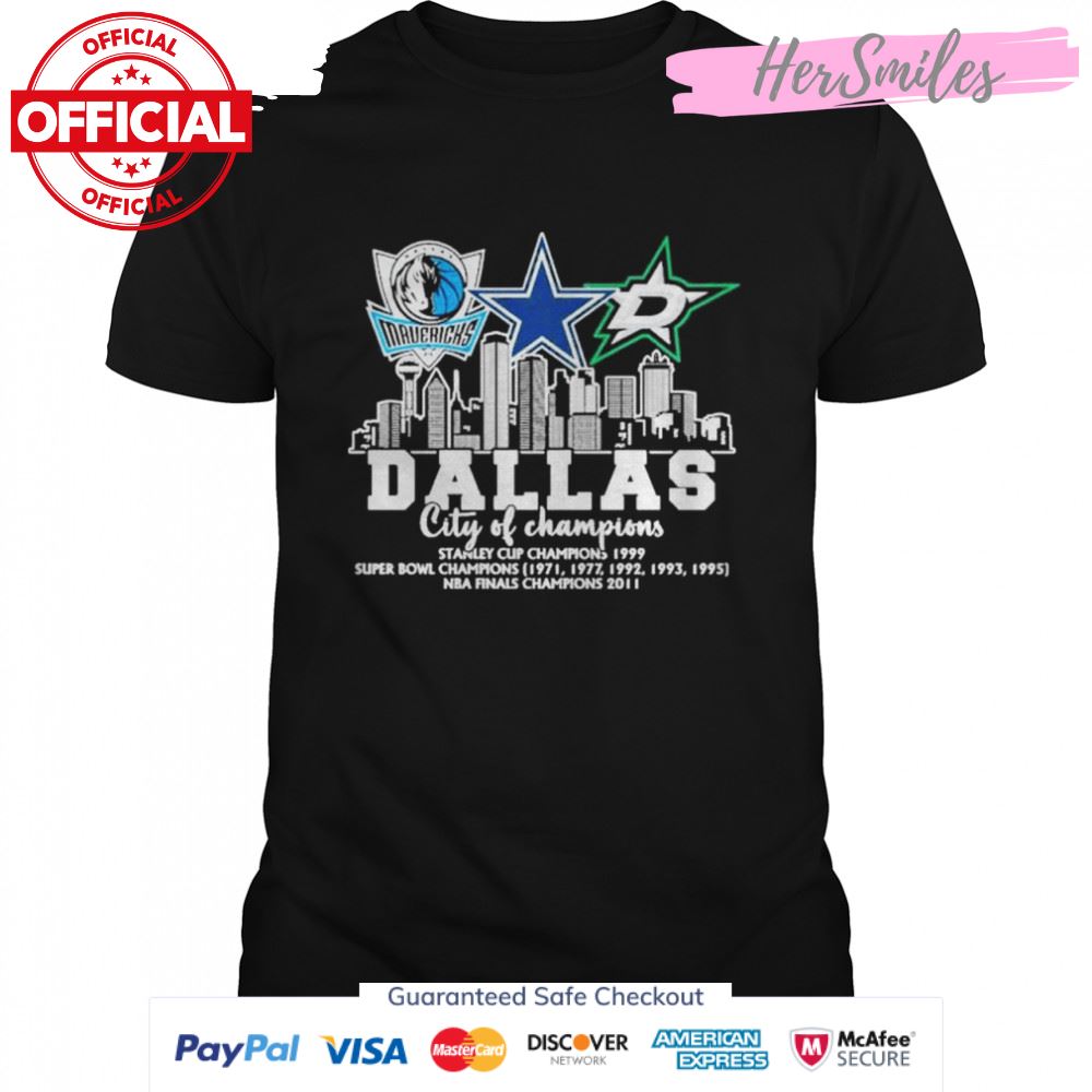 Dallas city of champions stanley cup champions 2022 signatures shirt