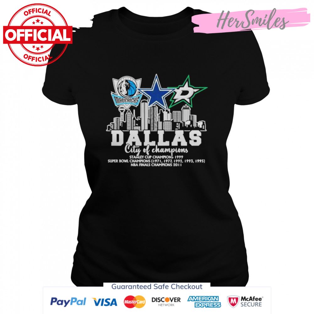 Dallas city of champions stanley cup champions 2022 signatures shirt