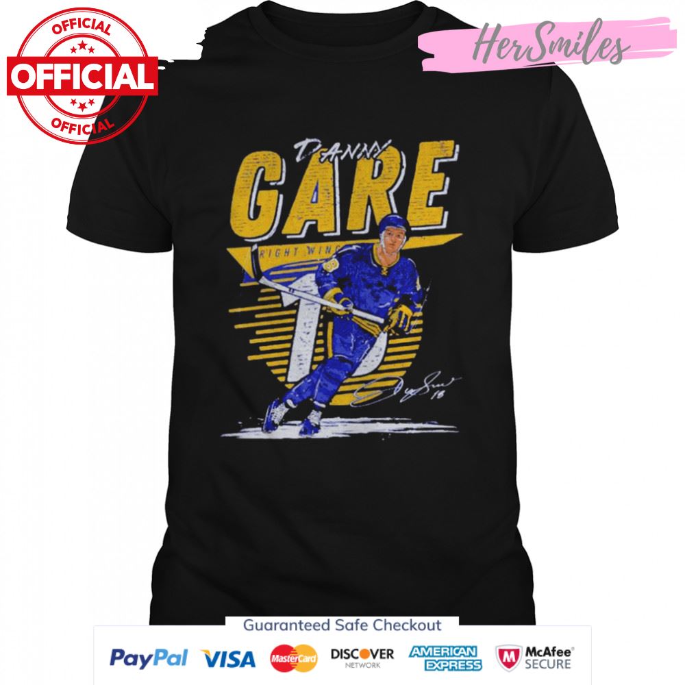 Danny Gare Buffalo Sabres comet signature shirt