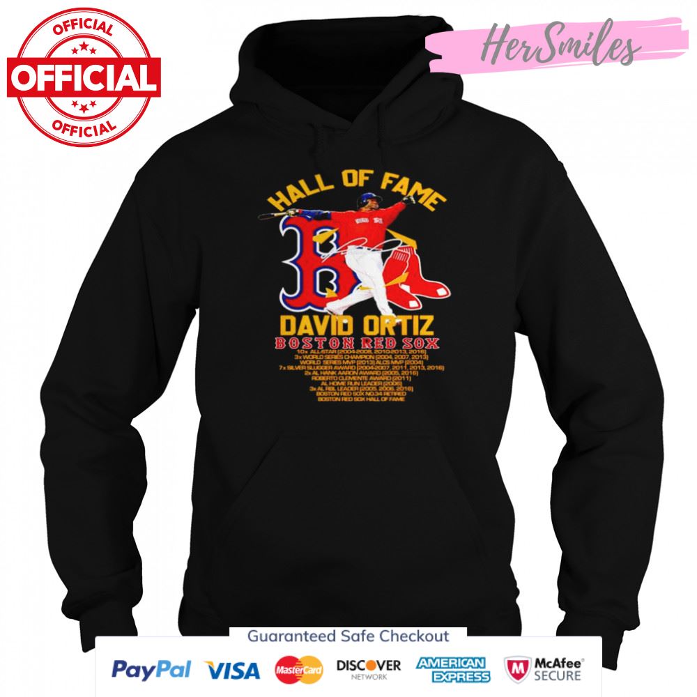 David Ortiz Hall Of Fame Boston Red Sox Signature shirt David Ortiz Hall Of Fame Boston Red Sox Signature shirt