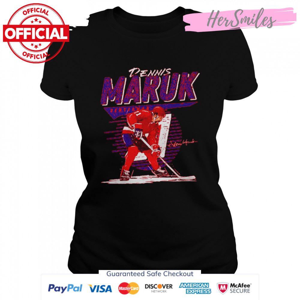 Dennis Maruk Washington Hockey Signatures Shirt