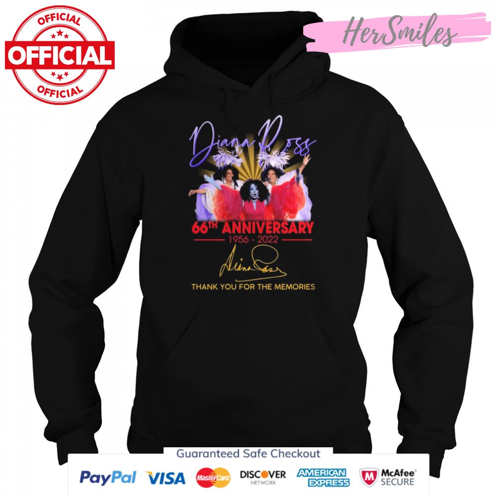 Diana Ross 66th Anniversary 1956-2022 Signatures Thank You For The Memories Shirt Diana Ross 66th Anniversary 1956-2022 Signatures Thank You For The Memories Shirt