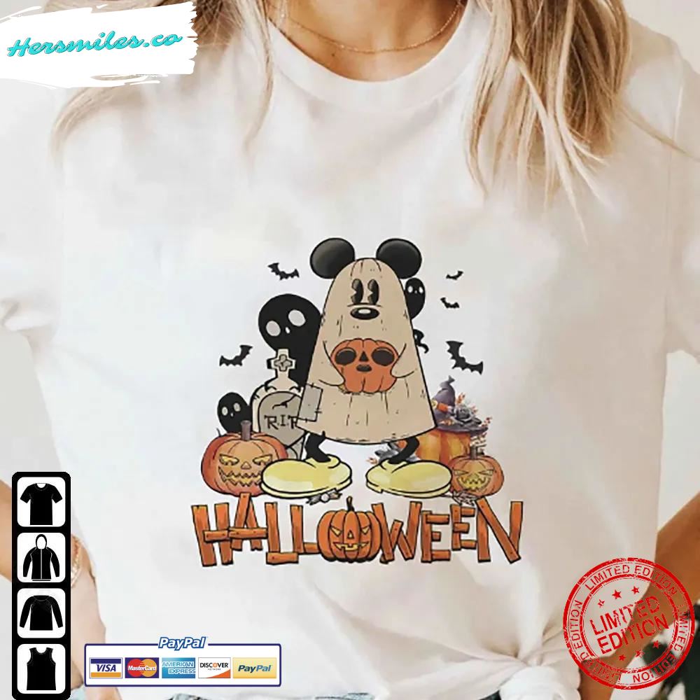 Disney Halloween Sweatshirt Mickey Not So Scary T-Shirt