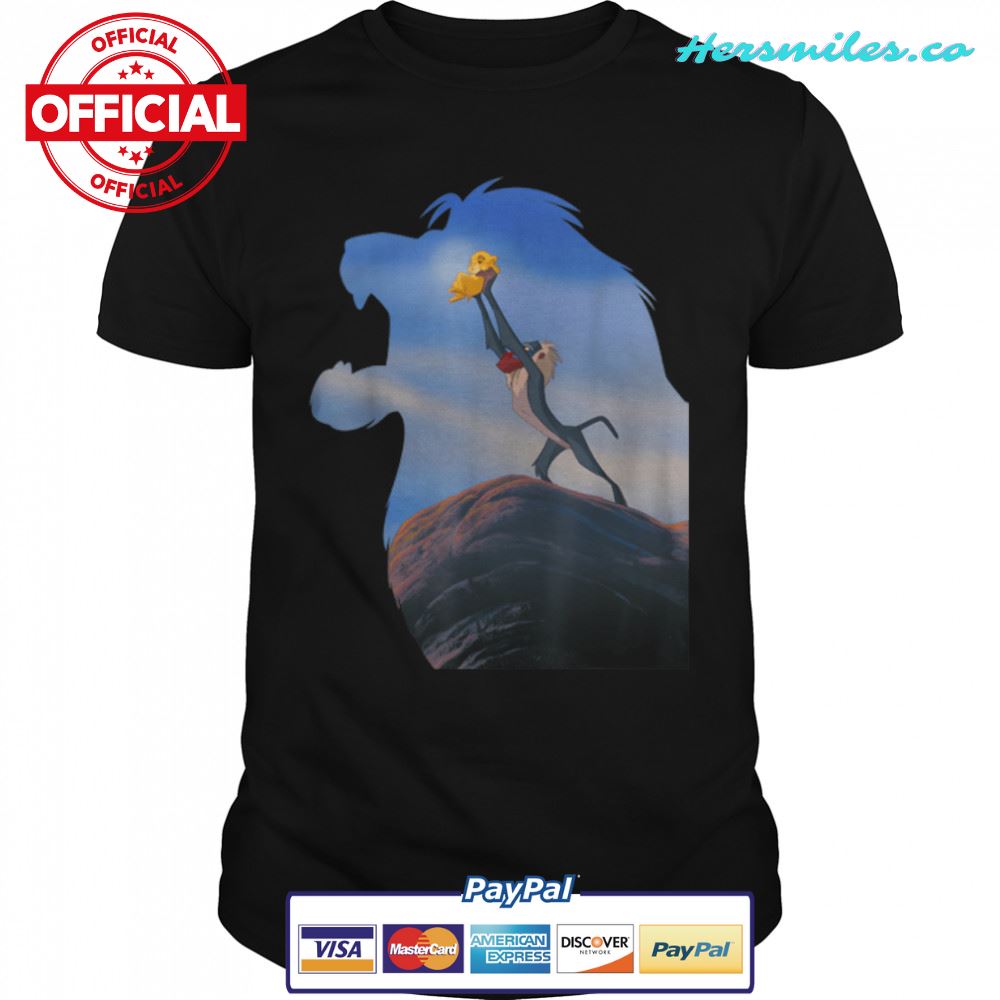 Disney Lion King Mufasa Silhouette Pride Rock Rafiki Simba T-Shirt B07QL3LGD2