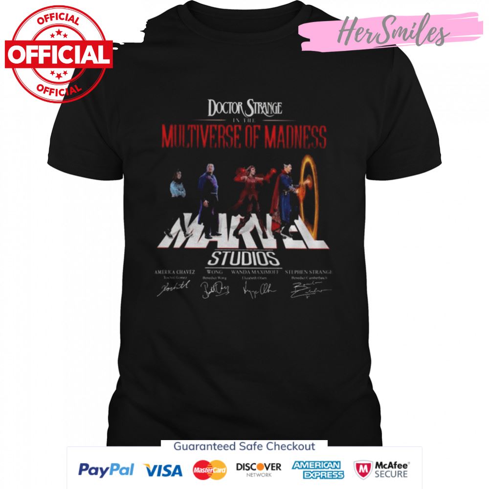 Doctor Strange in the Multiverse Of Madness Marvel Studios abbey road signatures shirt