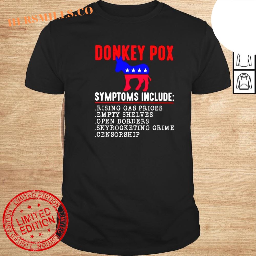 donkey Pox symptoms include shirt