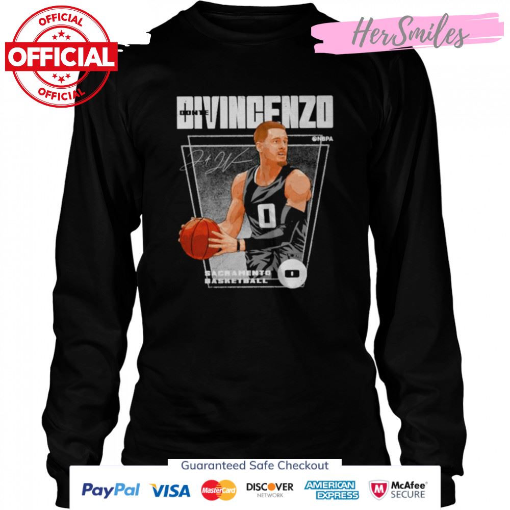 Donte DiVincenzo Sacramento Kings premier signature shirt Donte DiVincenzo Sacramento Kings premier signature shirt