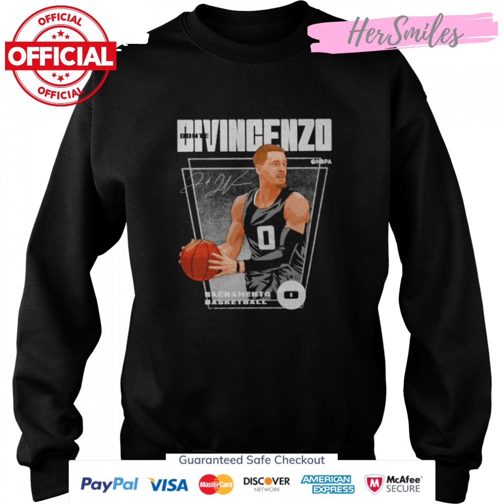Donte DiVincenzo Sacramento Kings premier signature shirt Donte DiVincenzo Sacramento Kings premier signature shirt
