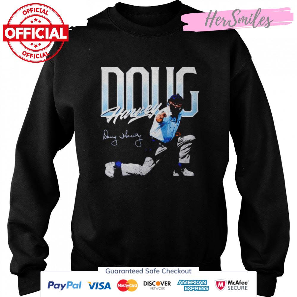 Doug Harvey Umpire Pose signature shirt Doug Harvey Umpire Pose signature shirt