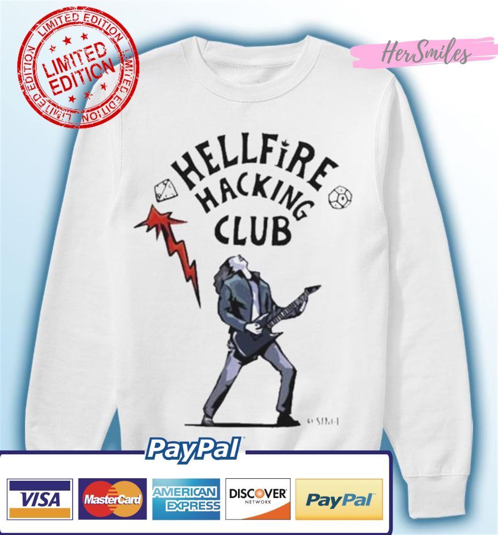 Eddie Munson Stranger Things Hellfire Hacking Club Unisex T-Shirt Eddie Munson Stranger Things Hellfire Hacking Club Unisex T-Shirt