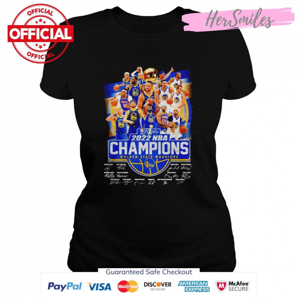 Finals 2022 NBA Champions Golden State Warriors signatures shirt