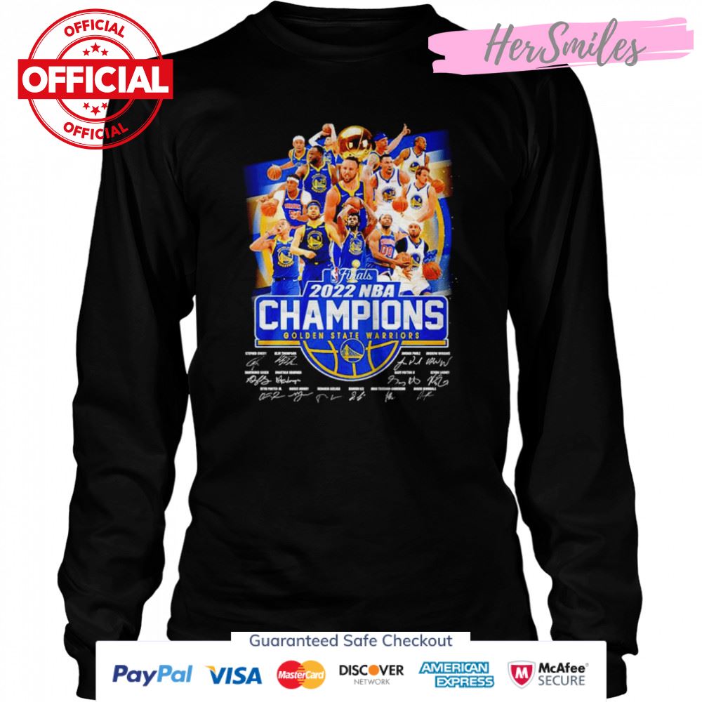 Finals 2022 NBA Champions Golden State Warriors signatures shirt Finals 2022 NBA Champions Golden State Warriors signatures shirt