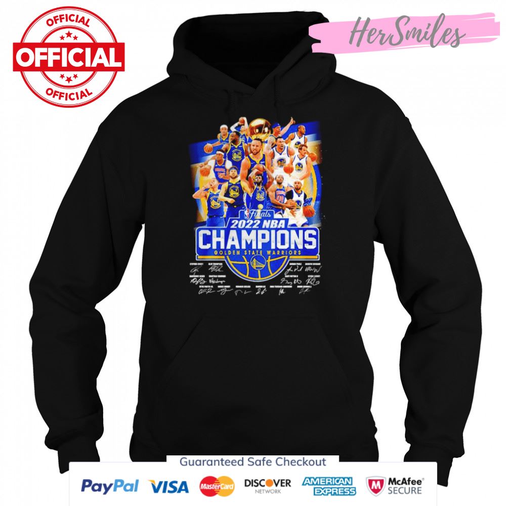 Finals 2022 NBA Champions Golden State Warriors signatures shirt Finals 2022 NBA Champions Golden State Warriors signatures shirt