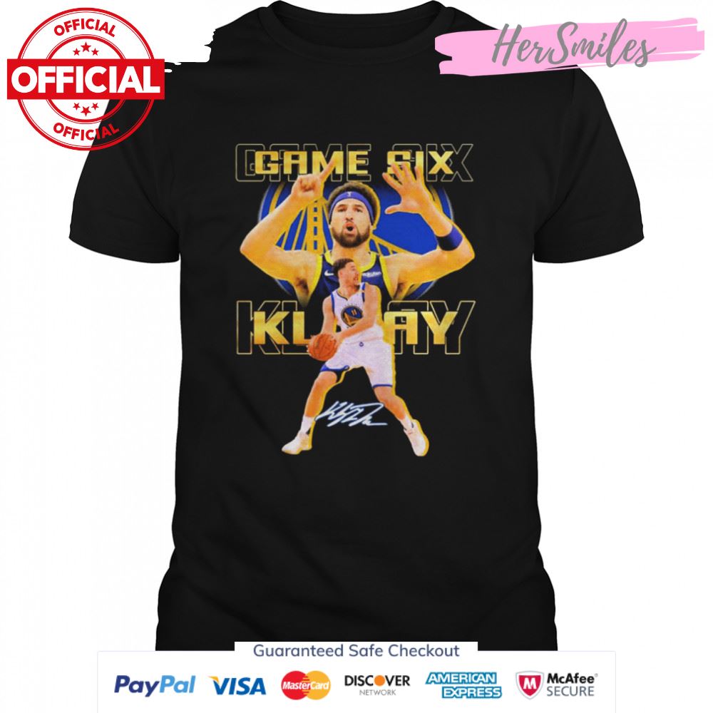 Game Six Klay Thompson NBA Champions Signatures Shirt