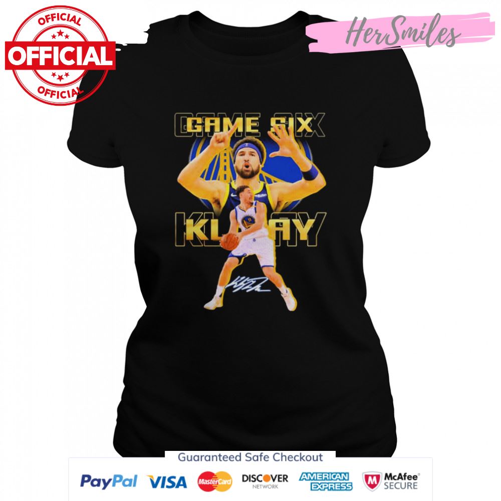 Game Six Klay Thompson NBA Champions Signatures Shirt