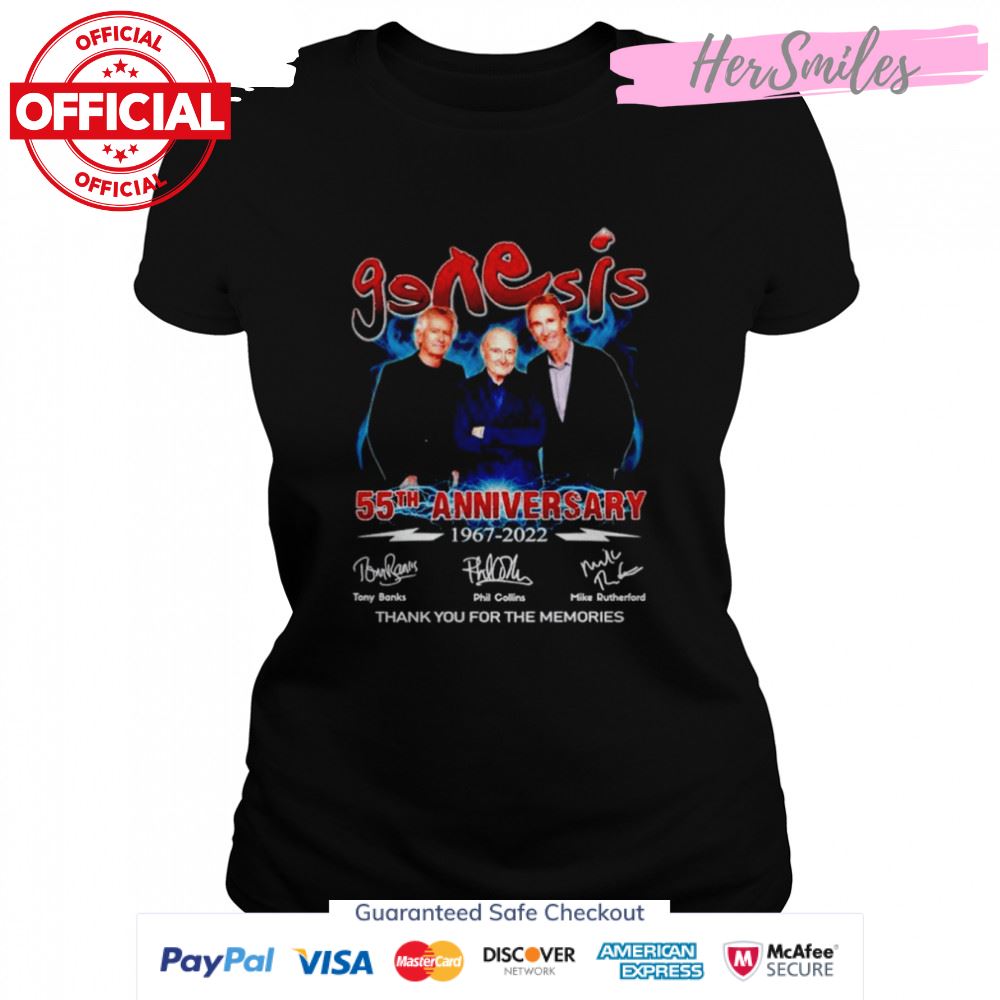 Genesis 55th anniversary 1967 2022 signatures shirt