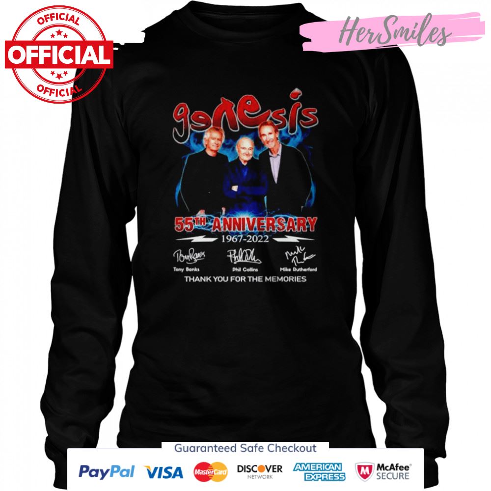 Genesis 55th anniversary 1967 2022 signatures shirt Genesis 55th anniversary 1967 2022 signatures shirt