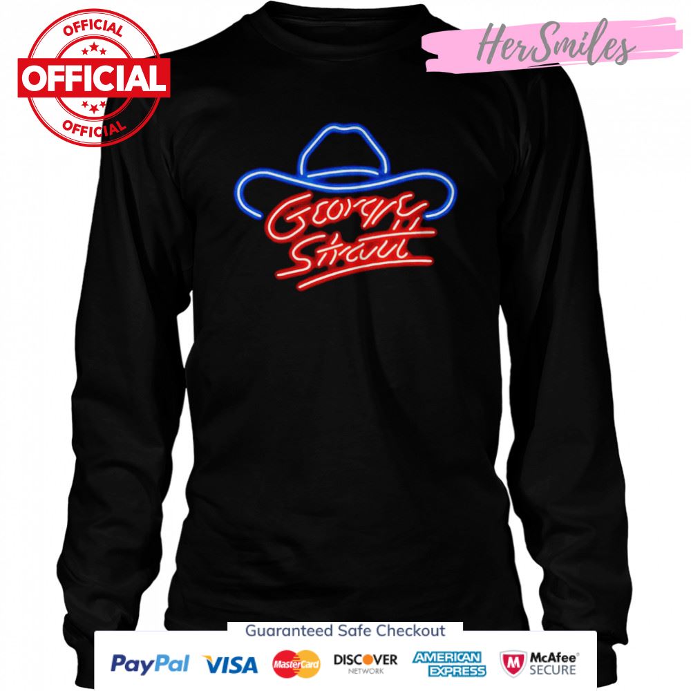 George Strait neon signature T-shirt George Strait neon signature T-shirt