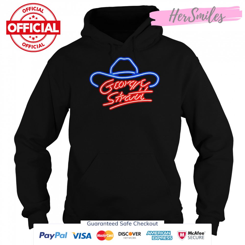 George Strait neon signature T-shirt George Strait neon signature T-shirt