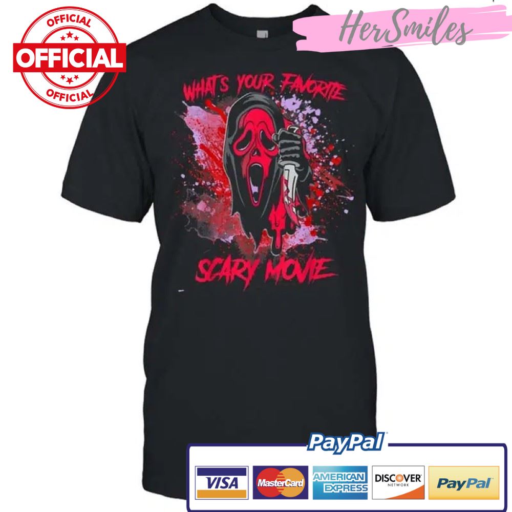 Ghostface Scream Halloween What’s Your Favorite Scary Movie Shirt