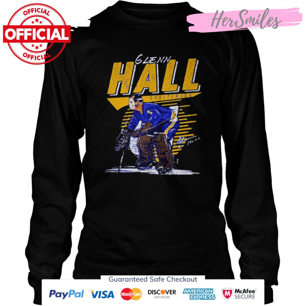 Glenn Hall St Louis Blues comet signature shirt Glenn Hall St Louis Blues comet signature shirt