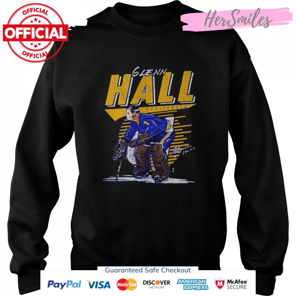 Glenn Hall St Louis Blues comet signature shirt Glenn Hall St Louis Blues comet signature shirt