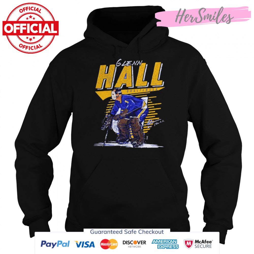 Glenn Hall St Louis Blues comet signature shirt Glenn Hall St Louis Blues comet signature shirt