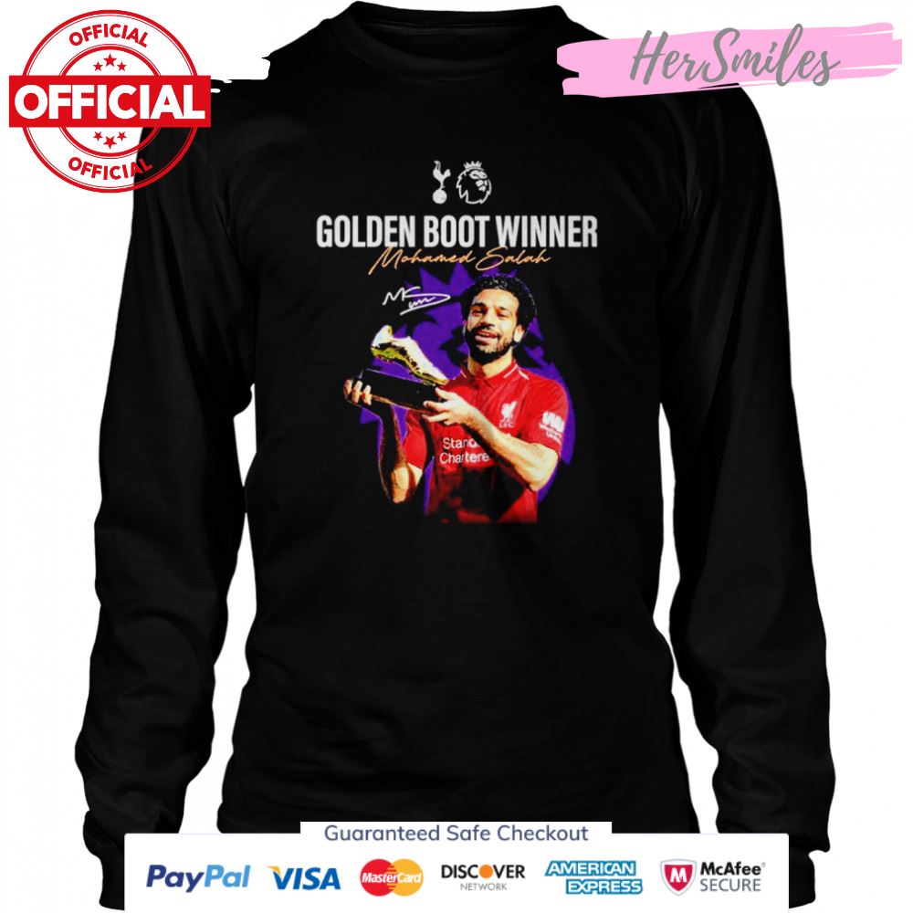 Golden Boot Winner Mohamed Salah signature shirt Golden Boot Winner Mohamed Salah signature shirt