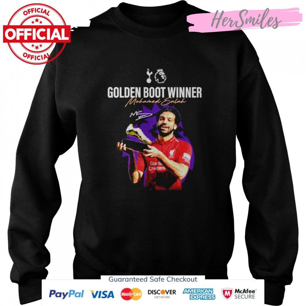 Golden Boot Winner Mohamed Salah signature shirt Golden Boot Winner Mohamed Salah signature shirt