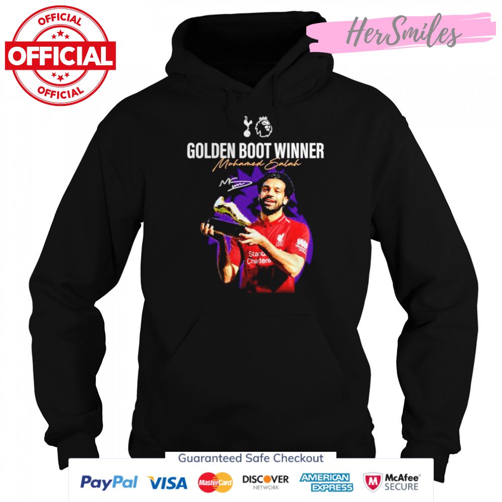 Golden Boot Winner Mohamed Salah signature shirt Golden Boot Winner Mohamed Salah signature shirt
