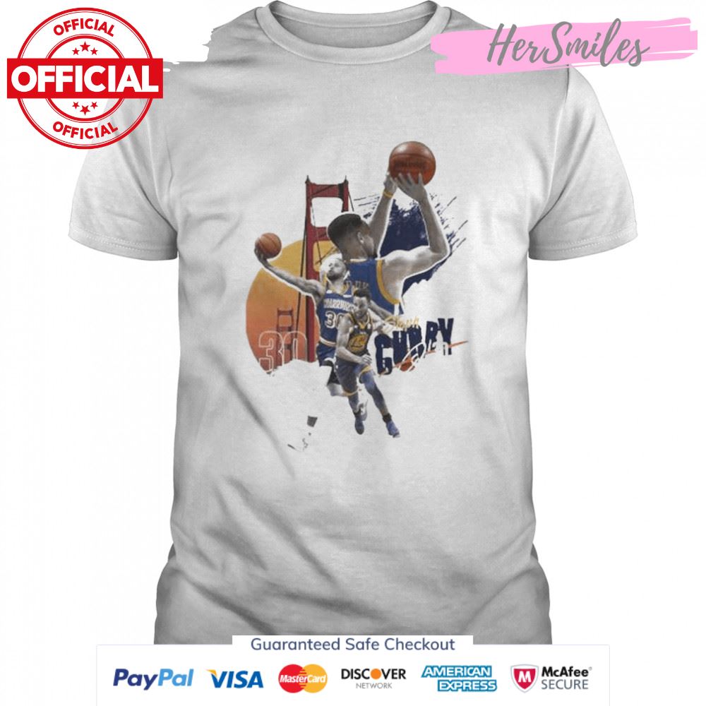 Golden Go Warriors Stephen Curry signature shirt