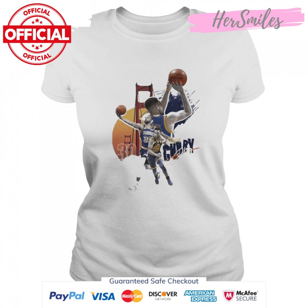 Golden Go Warriors Stephen Curry signature shirt