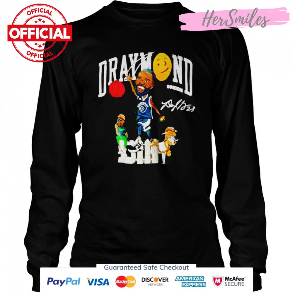 Golden State Warriors Draymond Green Cartoon signature shirt Golden State Warriors Draymond Green Cartoon signature shirt
