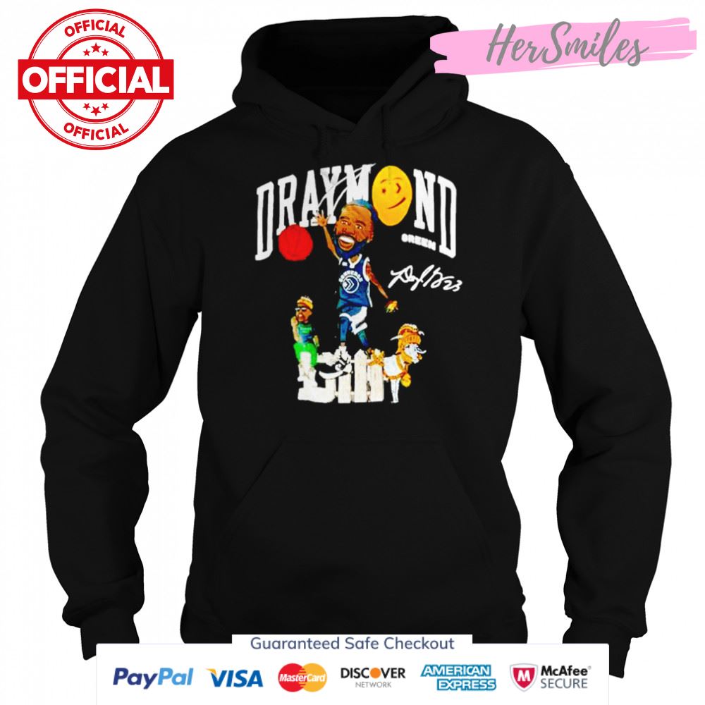 Golden State Warriors Draymond Green Cartoon signature shirt Golden State Warriors Draymond Green Cartoon signature shirt