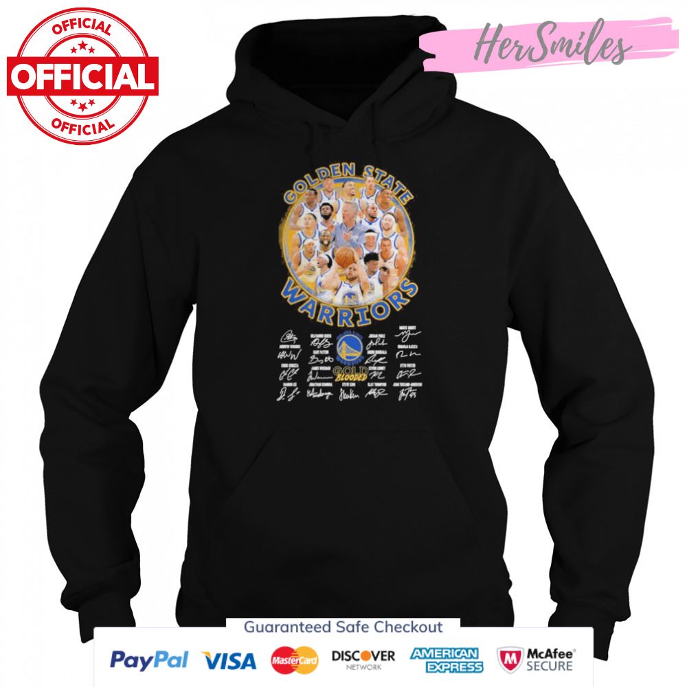 Golden State Warriors NBA Team 2022 Gold Blooded Signatures Shirt Golden State Warriors NBA Team 2022 Gold Blooded Signatures Shirt