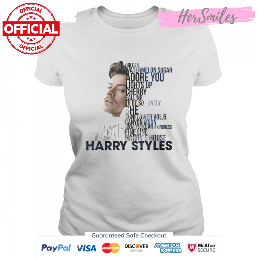 Golden Watermelon Sugar Adore You Lights Harry Styles Signature T-Shirt