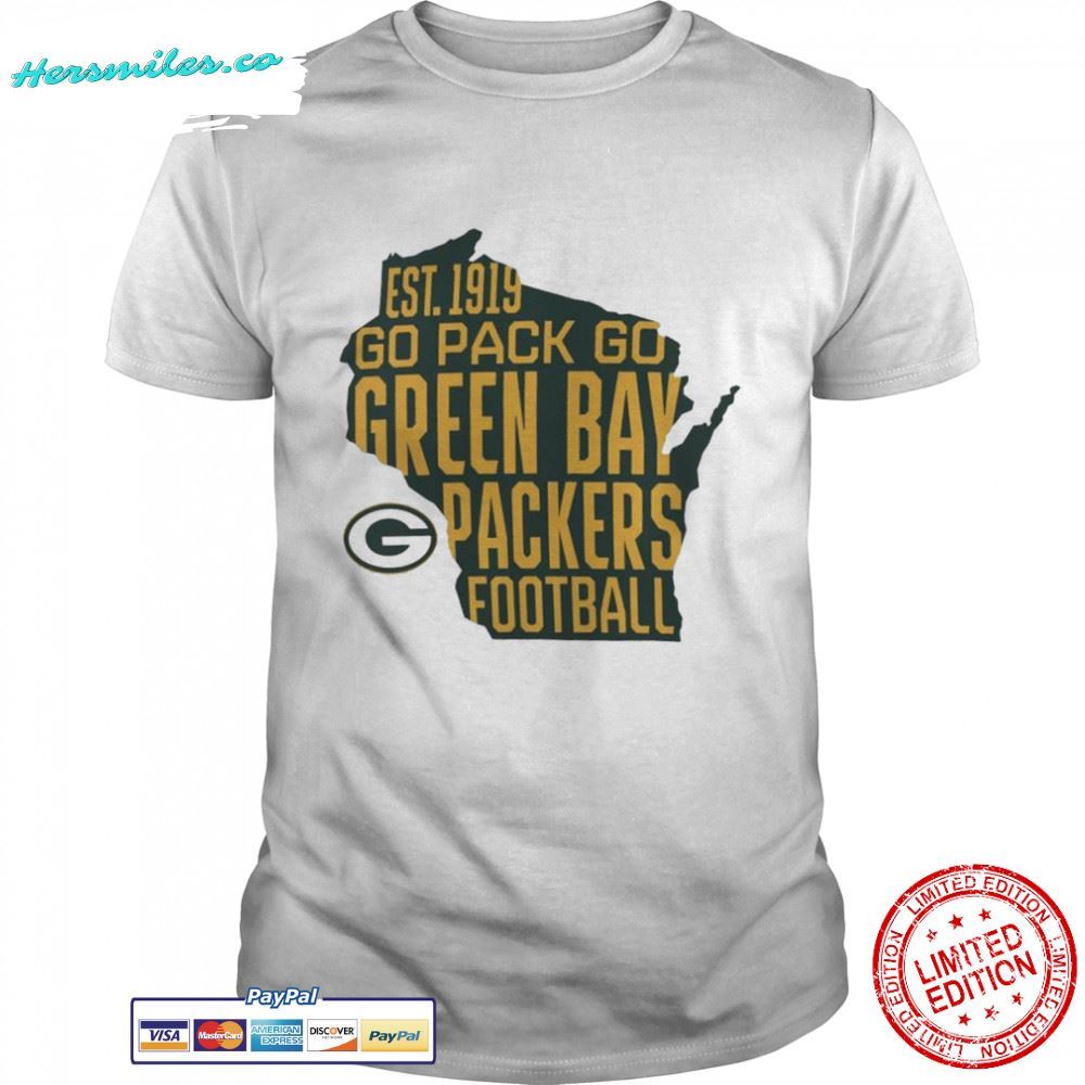 Green Bay Packers Est 1919 go pack go T-Shirt