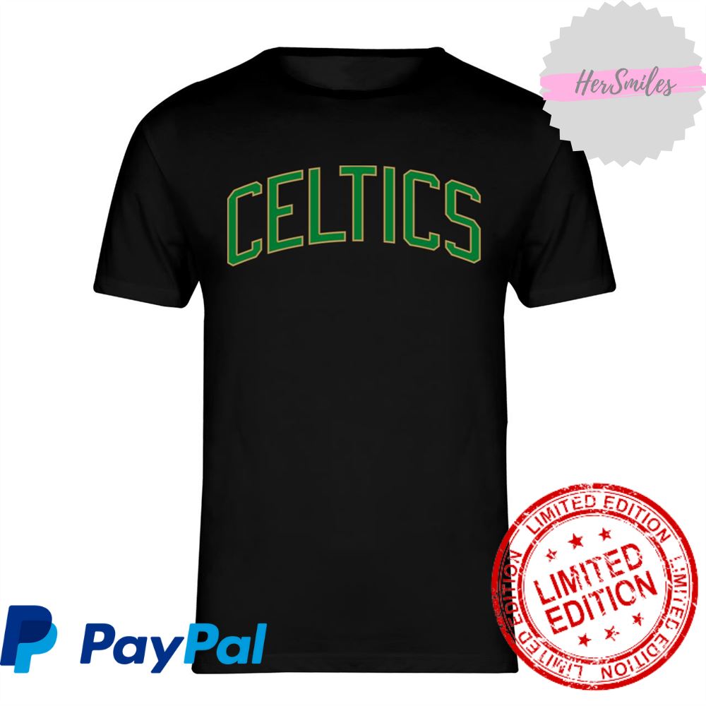 Green Logo Boston Celtics Classic T-Shirt