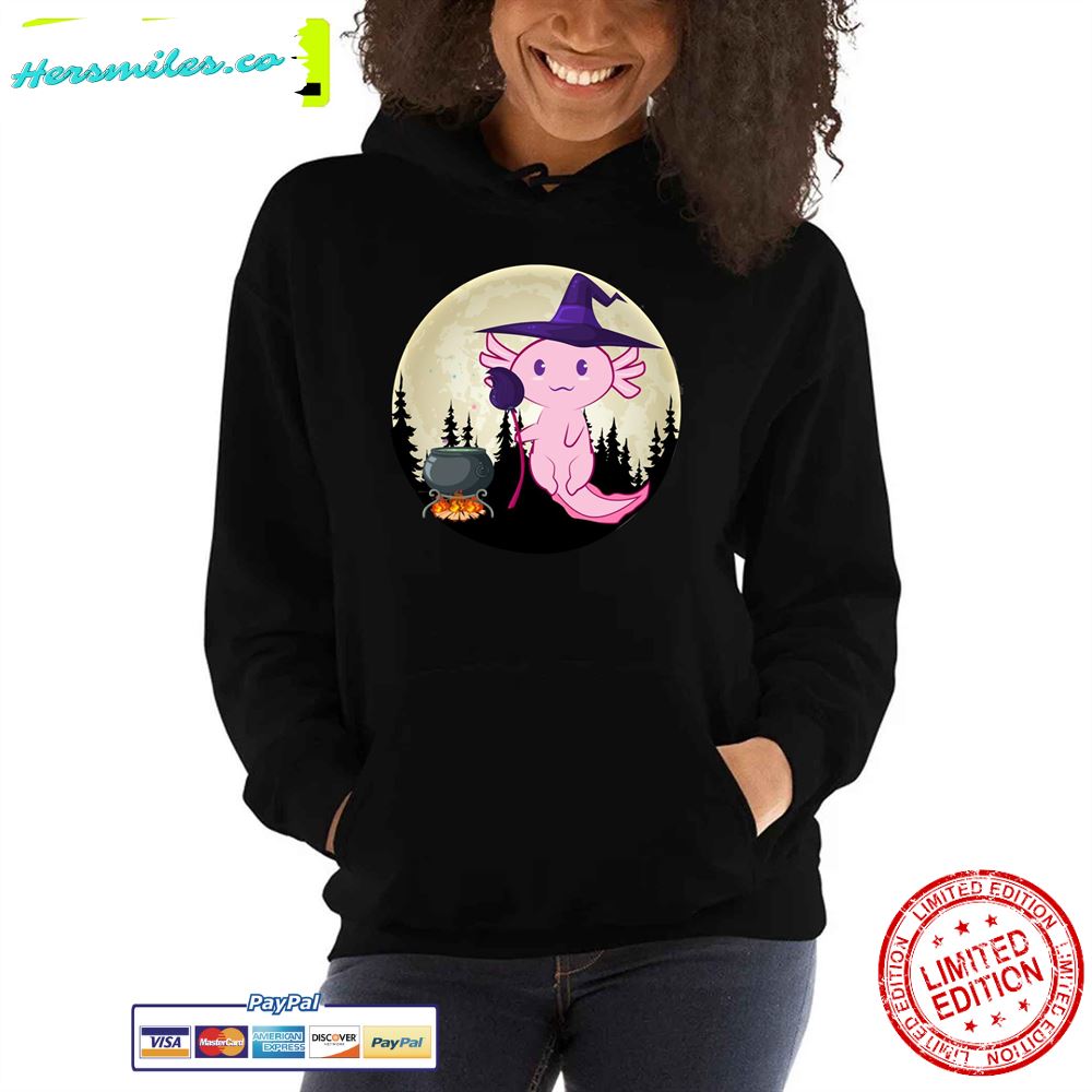 Halloween Axolotl Witch Unisex T-Shirt Halloween Axolotl Witch Unisex T-Shirt