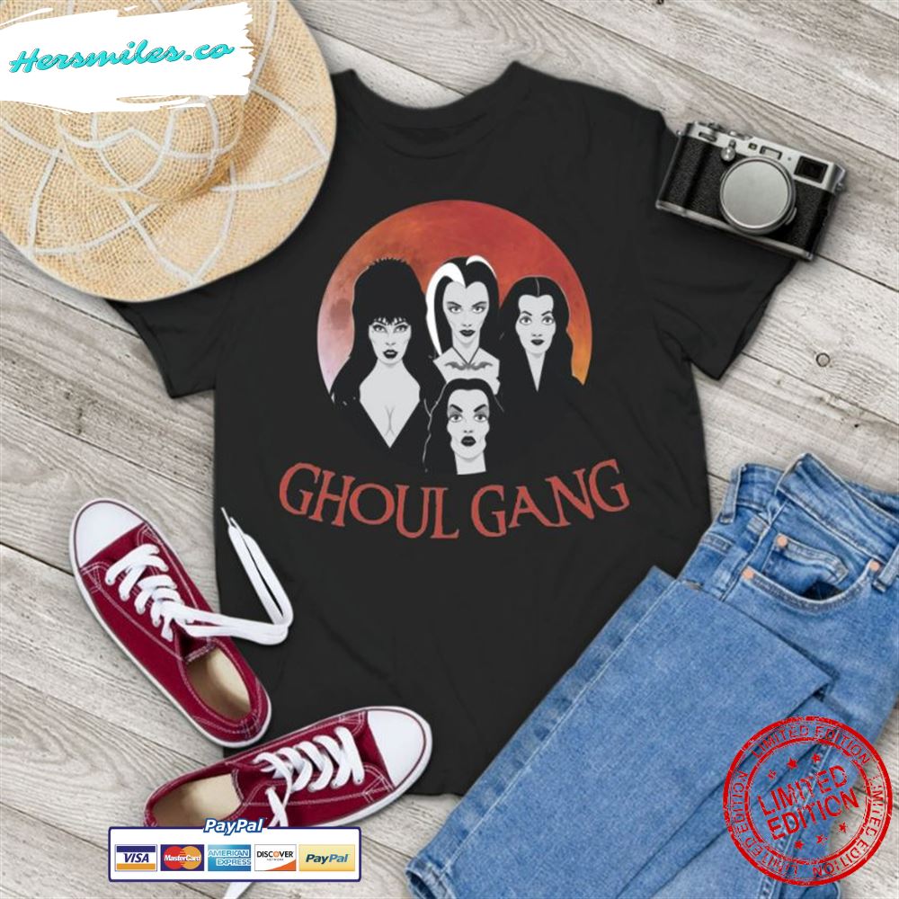 Halloween Ghoul Gang Moon Vintage T-Shirt