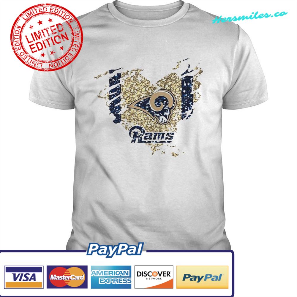 Heart Diamond Los Angeles Rams Shirt