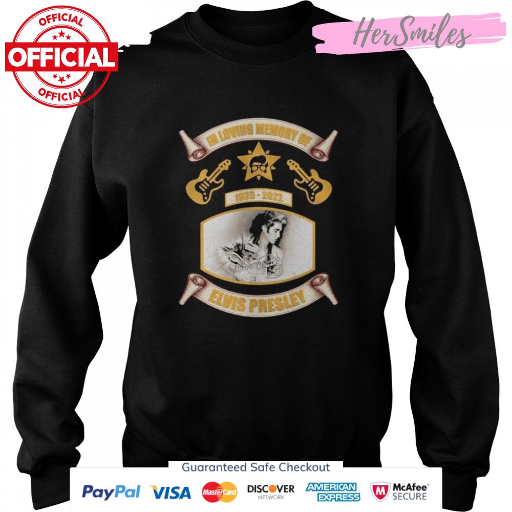 In Loving memory of 1935 2022 Elvis Presley signature shirt In Loving memory of 1935 2022 Elvis Presley signature shirt