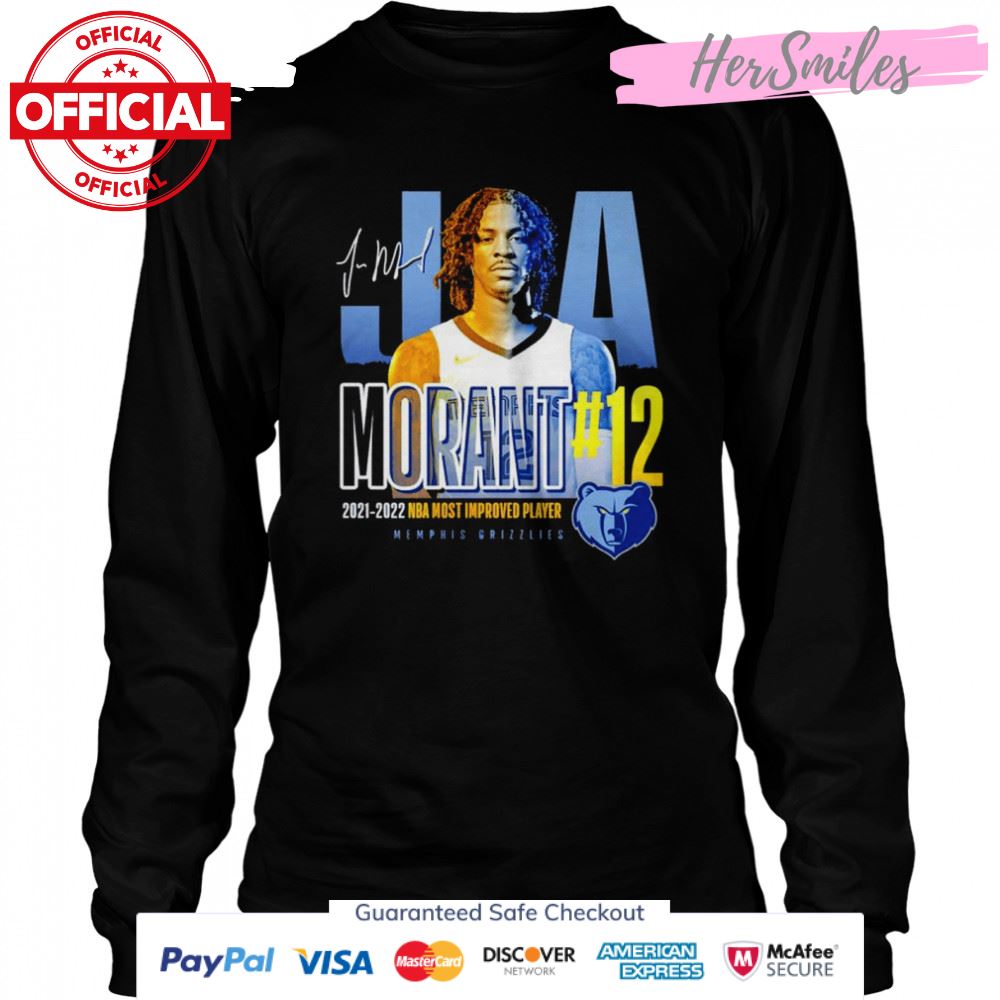 Ja Morant Memphis Grizzlies 2022 NBA Most Improved Player of the Year signature shirt Ja Morant Memphis Grizzlies 2022 NBA Most Improved Player of the Year signature shirt