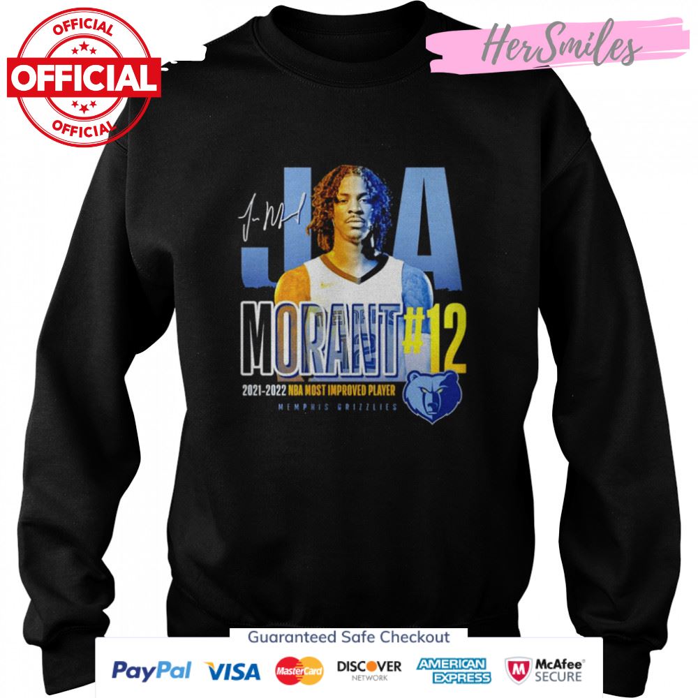 Ja Morant Memphis Grizzlies 2022 NBA Most Improved Player of the Year signature shirt Ja Morant Memphis Grizzlies 2022 NBA Most Improved Player of the Year signature shirt