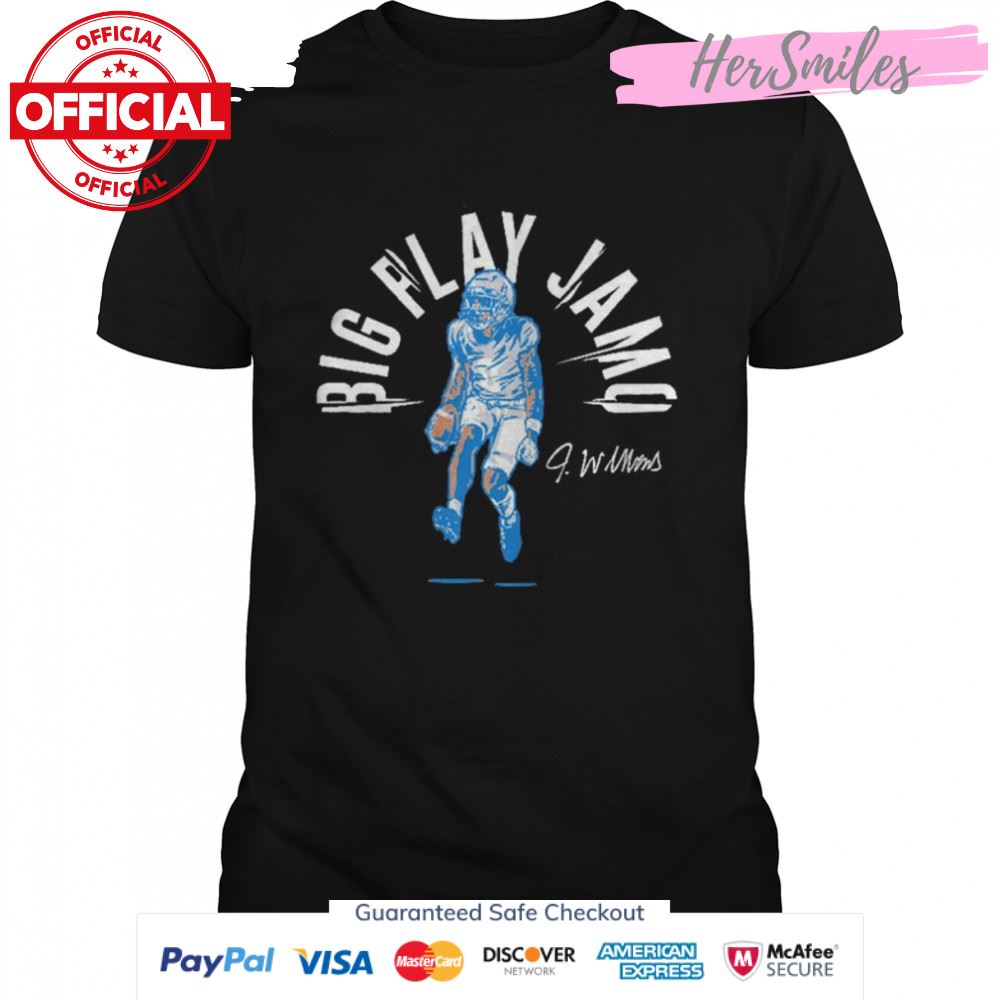 Jameson Williams Detroit Lions Big Play Jamo signature shirt