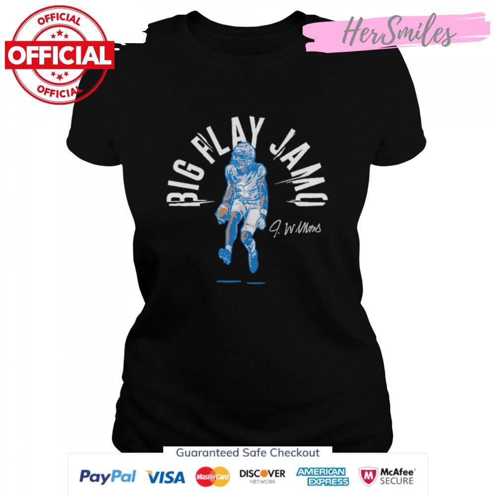 Jameson Williams Detroit Lions Big Play Jamo signature shirt